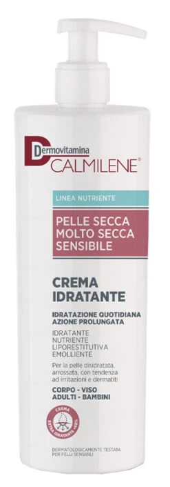 PASQUALI Srl DERMOVITAMINA CALMILENE CREMA IDRATANTE PER PELLE SECCA, MOLTO SECCA O SENSIBILE 500 ML
